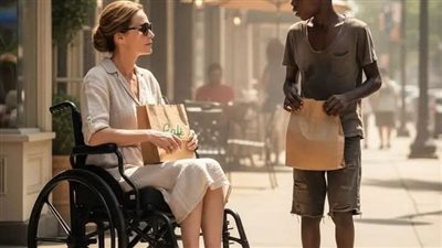 الفتى الأسود الفقير سال المليونيرة 