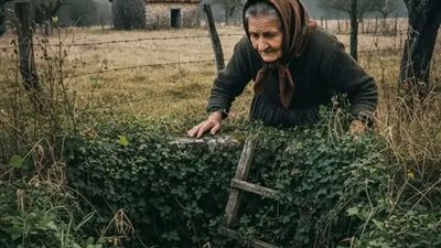ذهبت إمرأة مسنة لتنظيف بئر مزرعة فوجدت سلما لم يكن المفروض ان يراه احدض ان 